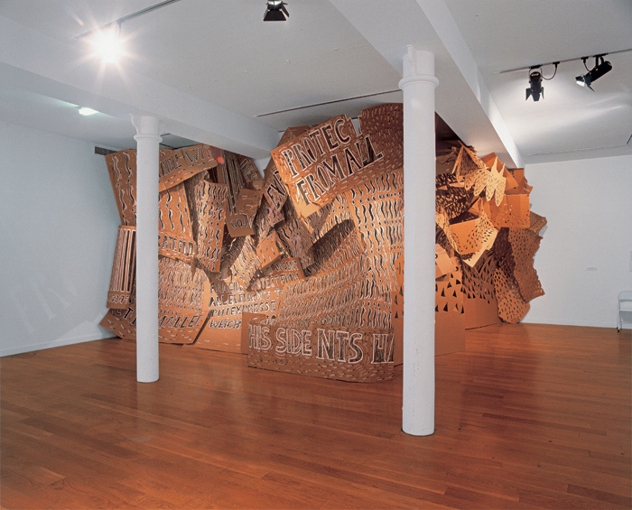 Fragile - Protect from All Elements - Angel Row version, 2002. 450 x 650 x 700 cm. Photo courtesy Angel Row Gallery, Nottingham