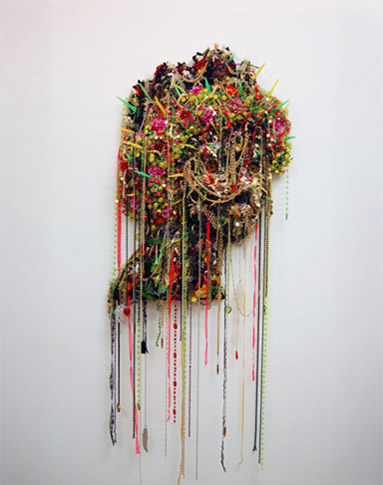 Medusa 2008, mixed media, approx 210cm x 89cm x 20cm